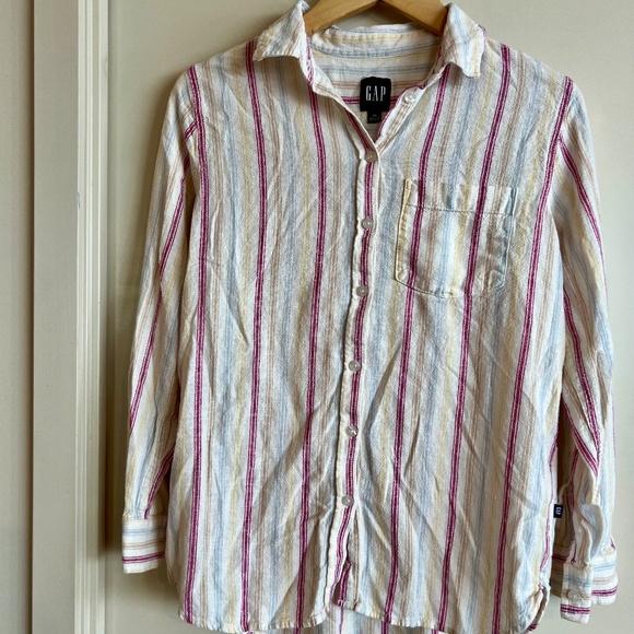 Gap Oversized Linen Dress Shirt - Picture 1 of 3